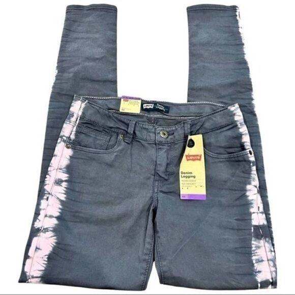 NWT Levis Denim Legging gray and pink size 14 reg - Picture 1 of 9